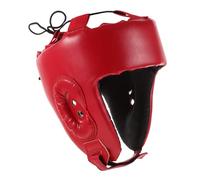 Gatuida Adjustable Boxing Headgear with Flexible Strap Full Head Protection for Kickboxing Sparring Wrestling Mma Martial Arts Taekwondo Karate Training Safety Guard Red