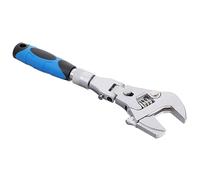 Gatuida Adjustable Flex Head Ratchet Wrench Telescopic Spanner Rotating Handle Durable Chromium Vanadium Steel Household Repair Tool