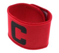 Gatuida Adjustable Football Captain Armband with C Leadership Symbol for Soccer Matches and Training Elastic for Player Identification and Team Spirit in Red