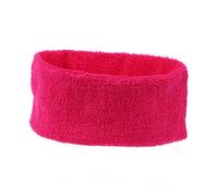 Gatuida Adjustable Microfibre Cotton Yoga Headband for Women Breathable Sweat Absorbing Makeup Wrap Reusable Spa Facial Towel Hairband for Fitness Running Daily Use Rosy