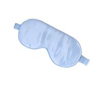 Gatuida Adjustable Natural Silk Eye Mask Light Blue Sleeping Eye Patch for Deep Sleep Comfortable Blinder to Block Out Light for Relaxation and Stress Relief