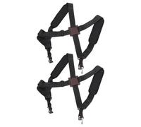Gatuida Adjustable Padded Djembe Shoulder Straps Secure Percussion Instrument Strap 2pcs with Double Crossback Polyester Harness for African Drum, Suitable for Outdoor and Indoor Use