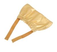 Gatuida Adjustable Pet Bath Cap for Dogs and Cats - Waterproof Ear Protector Shower Hat for Medium Pets, Gold Color, Shampoo Ear Cover for Bathing and Grooming