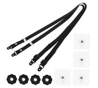 Gatuida Adjustable Tv Safety Straps Anti-tip Furniture Wall Anchors Kit with Screws and Nuts for Baby Safety and Wardrobe Securement - 2pcs Set