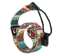 Gatuida Adjustable Ukulele Strap Geometric Pattern Punch Belt for Soprano Concert Tenor Ukuleles Practical Shoulder Sling Accessories for Standing Performance
