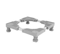 Gatuida Adjustable Washing Machine Base Stand with Anti-vibration Features and Movable Wheels, Sturdy Plastic and Stainless Steel Construction, Suitable for Laundry Room Or Small Fridge