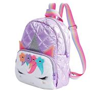 Gatuida Adorable Unicorn Preschool Backpack for Fluffy Shoulder Bag with Straps for School Travel Zoo and Outdoor Activities Lightweight and Comfortable Design Purple