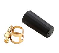 Gatuida Alto Saxophone Mouthpiece Cap and Metal Ligature Clip Lightweight Saxophone Accessories for Protection and Secure Fit Portable Repair Tool for Sax Players
