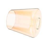 Gatuida Amber Glass Lampshade Cylinder Replacement for Bulb Socket High Temperature Resistant Glass Shade for Table Pendant Wall Light Fixtures Easy to Clean and Install with Hole