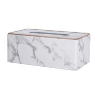 Gatuida Antique Marble Pattern Napkin Holder Tissue Storage Box Large PU Leather Decorative Case for Home Office Car Easy Access Stylish Marbling Design Tissue Holder for Living Bedroom
