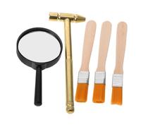 Gatuida Archaeological Archaeological Tool Gemstone Dig Kit for Gardening Hand Tools Archaeology Gemstone Excavation Hammers for Science Metal