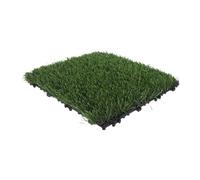 Gatuida Artificial Grass Turf Tiles Interlocking DIY Fake Grass Flooring Mat for Garden Backyard Outdoor Indoor Use Reusable Portable Carpet