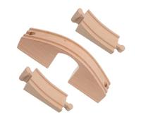 Gatuida Assembling Toy Set Wooden Train Track Expansion Diy Wooden Bridge Toys Educational for Boys and Girls and Tunnel Accessories