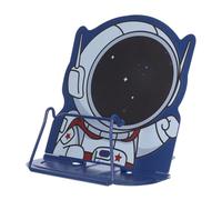 Gatuida Astronaut-Themed Metal Book Holder Stand for Desk Sturdy Multipurpose Reading Holder for Adults Stable Design for Books Tablets Magazines and Music
