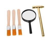 Gatuida Authentic Archaeological Dig Kit for Hammer Brush Magnifier Educational Stem Excavation Set for Boys and Complete Geology Rock Hammer Tool Kit for Hands Science Learning