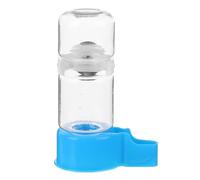 Gatuida Automatic Bird Water Dispenser and Feeder for Parrots Blue Water Container with Cage Attachment Bird Drinking Accessory for Budgies and Quails