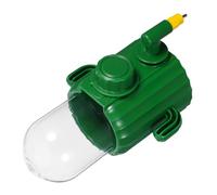 Gatuida Automatic Cactus-shaped Bird Water Dispenser with Antispill Precision Drip for Parakeets Pigeons Parrots Plastic Bird Cage Accessory Featuring Water Conservation and Auto Refill