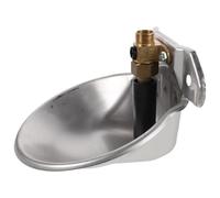 Gatuida Automatic Livestock Watering Bowl Stainless Steel with Copper Valve and Touch Switch, Responsive Water Flow and Quick Installation for Sheep and Cows for Large Sheep Farms