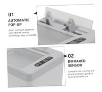 Gatuida Automatic Pop-up Toothpick Box with Infrared Sensor USB Rechargeable Toothpick Holder Storage Container for Home Office Restaurant Dining Random Color