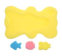 Gatuida Baby Bath Cushion: Non-Slip Infant Bath Pad with Brush - Soft Newborn Shower Sponge Mat - Baby Tub Support for Toddler Shower Time