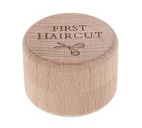Gatuida Baby Keepsake Box: Wooden First Haircut Saver Box - Baby Keepsake Memorial Collection Container for Children's Room Decor 1.97x1.97x1.38in