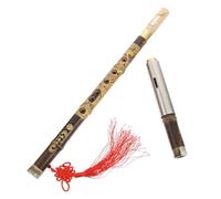 Gatuida Bamboo Bawu Key Traditional Chinese Flute Instrument Lightweight Portable Beginner-friendly Musical Woodwind with Polished Sound for School Band Practice and Performance