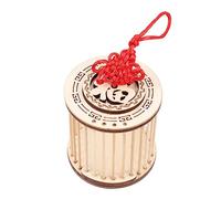 Gatuida Bamboo Cricket Cage and Cage Handmade Round Wear-resistant Hanging Box for Household Keeping and Nature Observation