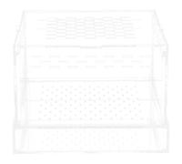 Gatuida Barley Worm Breeding Box for Reptiles Feed Bins Mealworm Keeper Acrylic Material for Wildlife Garden and Cricket Keeper