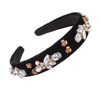 Gatuida Baroque Style Rhinestone Pearl Hairband for Women Lightweight Hair Ornament Elegant Headpiece for Parties Weddings Dancing and Night Events
