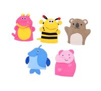 Gatuida Bath Gloves Bath Mitts Wash Mitts 5Pcs Adorable Animal Shape Dual-Purpose Exfoliating for Boys and Girls Toddlers Soft Sponge and Polyester Super-Absorbent Sturdy Gentle on Skin