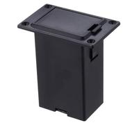 Gatuida Battery Box for Guitar Pickup Stable Power Supply with Elegant Black Finish Easy to Install Acoustic Guitar Bass Accessories Compatibility for Multiple Instruments