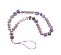 Gatuida Beaded Crystal Stone Phone Chain Chic Lanyard for Mobile Phone Hanging Ropes Women Accessory Key Ring