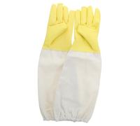 Gatuida Beekeeping Safety Gloves with Ventilated PU Canvas Sleeves Durable Heavy Duty Protective Gear for Gardeners Beekeepers Outdoor Work Xl with Elastic