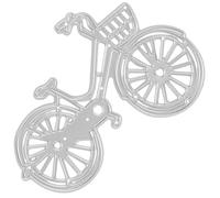 Gatuida Bicycle DIY Cutting Die Stencils for Card Making Silver Carbon Steel Embossing Tool with No Point Edges Delicate and Vivid Design for Scrapbook Embellishment DIY Lovers