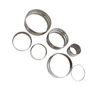 Gatuida Biscuit Cutter Set Stainless Steel with Dual-Sided Edges 6 Pcs Versatile and Easy to Clean Round Featuring Fluted and Smooth Designs Cookie Cutters for Baking Projects and Family