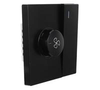Gatuida Black Ceiling Fan Speed Switch with Universal Compatibility and Uninterrupted Speed Changes, Plastic Material, Modern Flush Design for Large Spaces and Modern Interiors