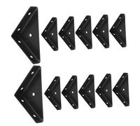 Gatuida Black Large Corner Support Braces Cabinet Brackets Furniture Corner Code Stable Cabinet Brace for Hanging and Furniture Reinforcement
