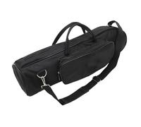 Gatuida Black Oxford Cloth Trumpet Carry Bag with Cotton, Front Belly Pocket, Not Easy to Rust, Adjustable Shoulder Strap, Creative and Simple Design for Portable Trumpet Storage