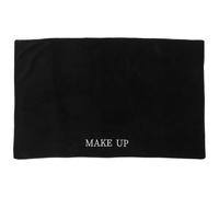 Gatuida Black Polyester Makeup Table Protector 50x80cm Vanity Desk Cover for Makeup Artists and Styling Accessories, Washable Dressing Table Mat for Beauty Professionals
