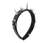 Gatuida Black Punk Spiked Headband for Women Gothic Tiara with Metal Rivets Comfortable Fit Steampunk Costume Party Accessory for Festivals Halloween Cosplay