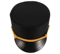 Gatuida Black Railroad Conductor Hat Cloth Train Engineer Cap Classic Retro Design with Secure and Practical Wear for Men and Boys and Girls for Engineering Themed Party Decorations