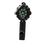 Gatuida Black Whistle Compass Keychain Portable Outdoor Camping Accessory with High Precision Direction Compact and Lightweight for Hiking and Survival