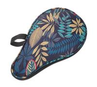 Gatuida Blue Leaf Design Table Tennis Paddle Case Protective Cover Lightweight Portable Racket Bag for Travel and Everyday Use