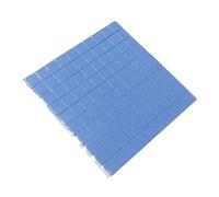 Gatuida Blue Silicone Thermal Pad 10x10x0.1mm 100pcs for Ic Chip | SSD Solid State Drives, 1.2w to 2.0w Rating, 94-v0 Flame Class, Cut Freely for Replacement Use