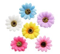 Gatuida Bohemian Flower Hair Clips 6pcs Fabric Material for -time Use Hair Accessories with Sunflower Design Side Clips for -time Use, Stylish Hairpins Hair Accessories for Daily and