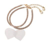 Gatuida Boho Pearl Anklet with Rhinestone High Heel Straps for Women Easy Install Slip Alloy Foot Chain Stylish Drop Strap Replacement for Loose Heels and Chic Foot Jewelry