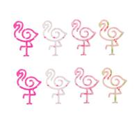 Gatuida Bookmarks Hollow Out Page Markers 8pcs Lightweight Flamingo-Shaped Acrylic Does Not Damage Pages for Students and Book Lovers for Classroom and Study Use
