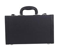 Gatuida Box Simple and Elegant Appearance with Comfortable Hand Grip Shockproof and Four Bottom Nails Leather Hard Case for Clarinet Storage and Protection Clarinet
