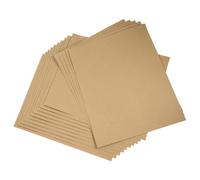 Gatuida Braille Writing Sheet 15pcs Cardstock Paper Light Brown 24x30cm for Braille Alphabet Board Blind Beginner Writing Paper Visual Impairment Learning Supplies