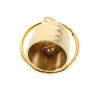 Gatuida Brass Bell Keychain Compact Outdoor Pendant Hanging Bell for Cycling Camping Hiking Lightweight Portable Vintage Style Bear Accessory